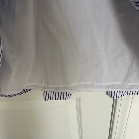 Tuckernuck Pomander Place Quinn Light Blue Striped Tiered Babydoll Dress - Picture 7 of 8